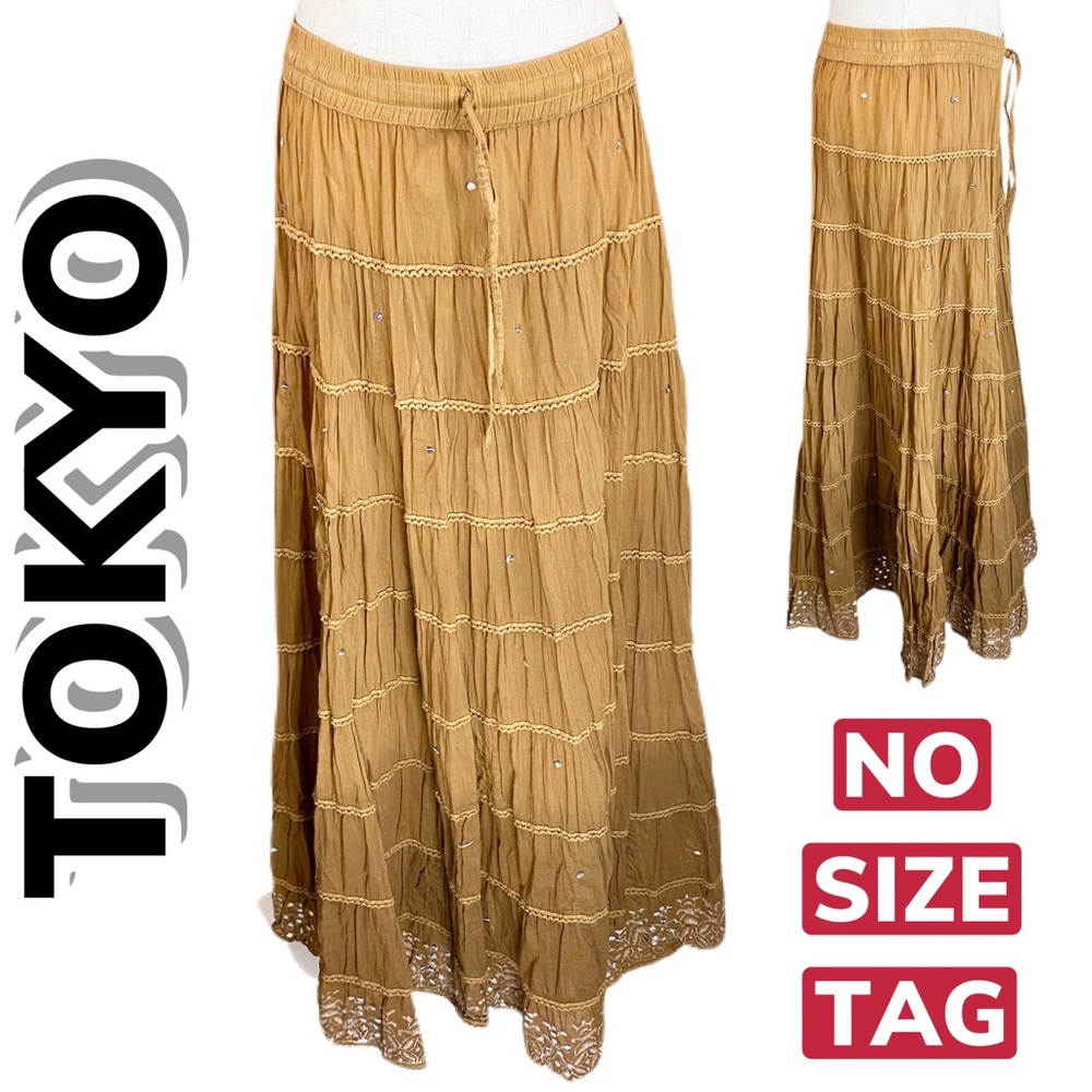 Tokyo Boho Ombré Maxi Skirt (No Size Tag)
